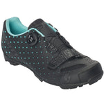Scott MTB Comp Boa Cycling Shoes Women's - Matte Black/Turquoise Blue