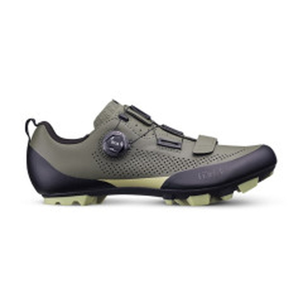 Fizik X5 Terra MTB Cycling Shoes Men's - Military Green/Tangy Green