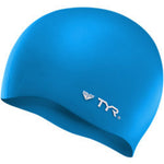 TYR Wrinkle Free Silicone Adult Cap - Blue