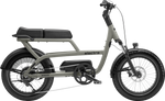 Electra Ponto Go electric bike in white with black seat and accessories