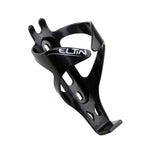 Eltin black bicycle bottle cage with ergonomic design and brand logo