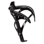 Eltin black bicycle bottle cage with curved design and mounting holes