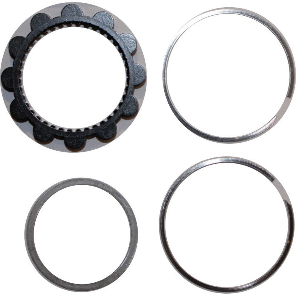 ENVE hub alloy drive ring and clip components on white background