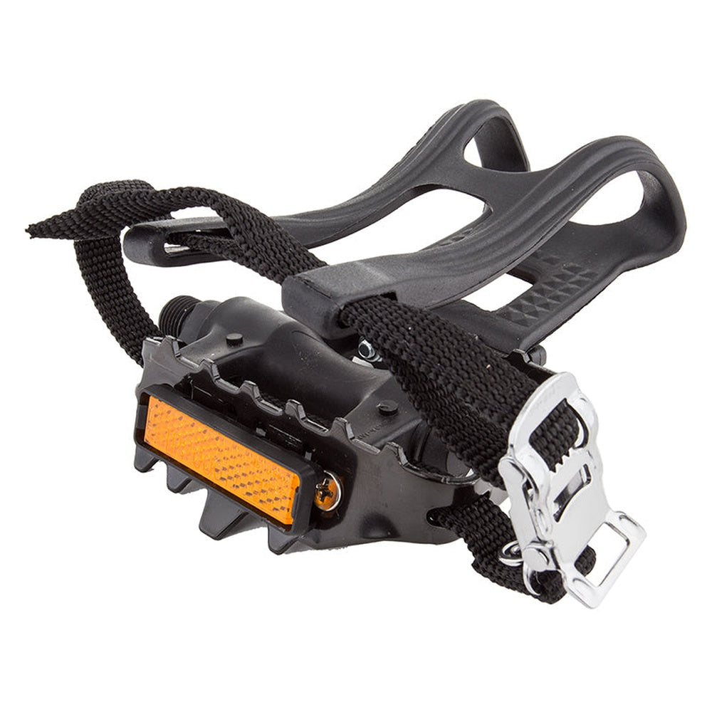 Sunlite Lopro With Toe Clips and Straps Pedals