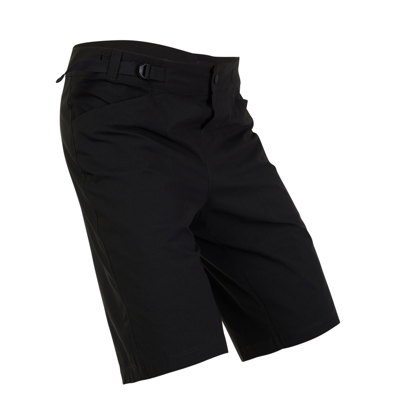 Fox Racing Men's Ranger Lite Short in black with adjustable belt and clean design