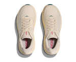 HOKA Clifton 10 Women's running shoes in birch/alabaster colorway, top view