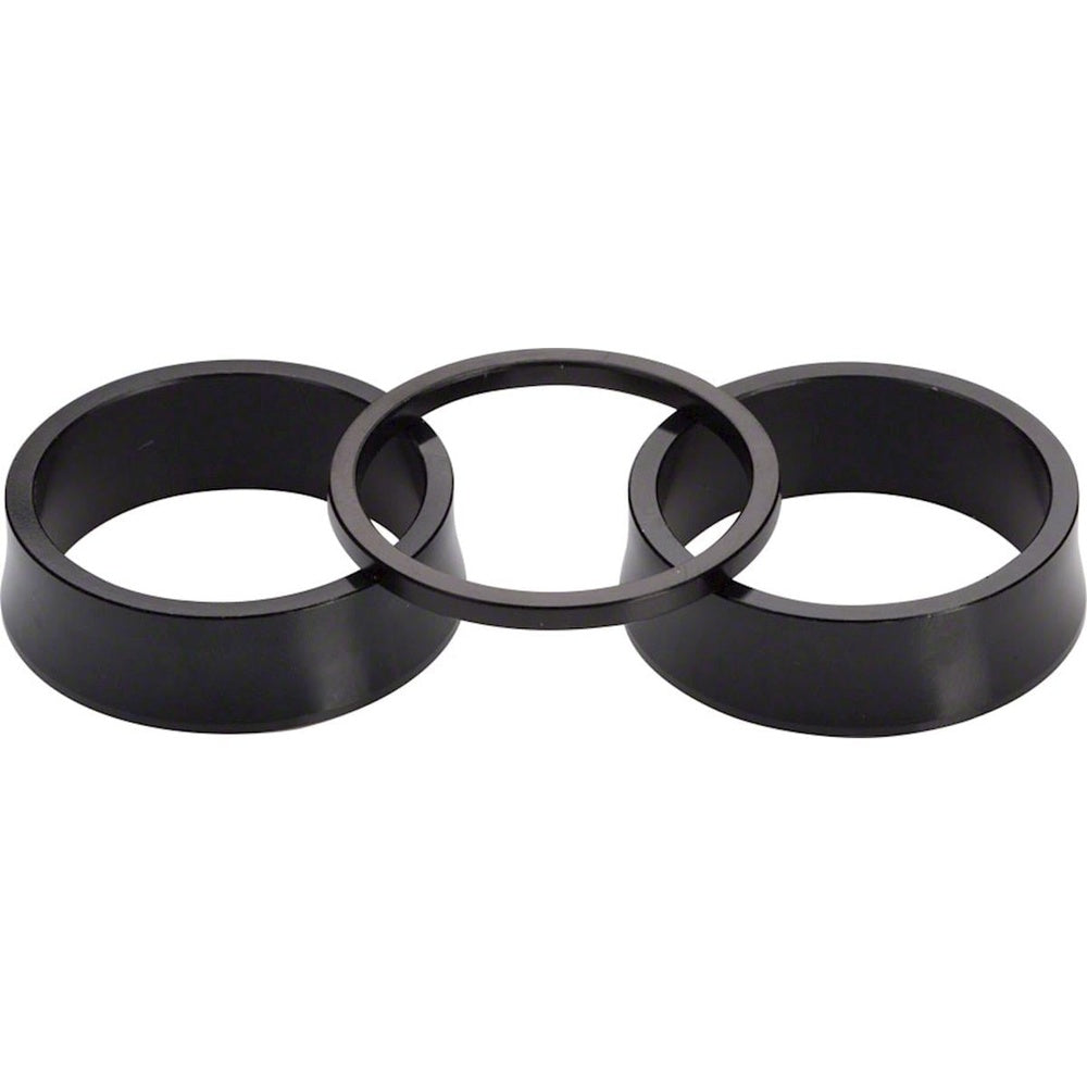 RaceFace Cinch BB Spacer Kit BB30/PF30 three black aluminum headset spacers