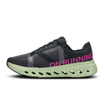 On Cloudsurfer Next running shoe in black and lime green colorway
