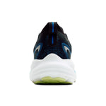 Brooks Glycerin 22 men's running shoe in black with cobalt blue accents and neo yellow sole
