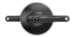 SRAM Red AXS power meter crankset with black chainring on white background