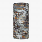 Buff Cool Net UV+ tubular neck gaiter in Zeogrey stone pattern