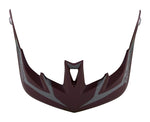Troy Lee Designs A3 helmet visor in burgundy with gray accents