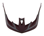 Troy Lee Designs A3 helmet visor in burgundy with gray accents
