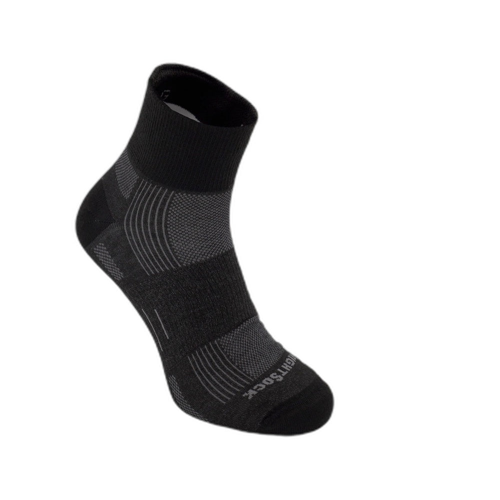 Wrightsock Explore Multi Sport Quarter Black/Yellow  Small