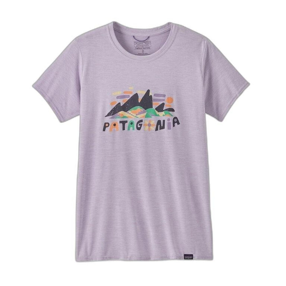 W's Cap Cool Daily Graphic Shirt Fitz Roy Superbloom: Foxglove Purple L