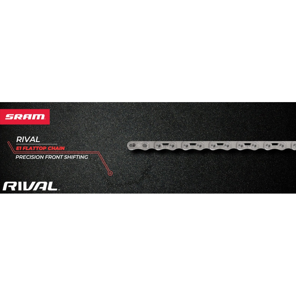 Sram Chain RIVAL E1 Flattop - 126Links with PowerLock - 12/13 s