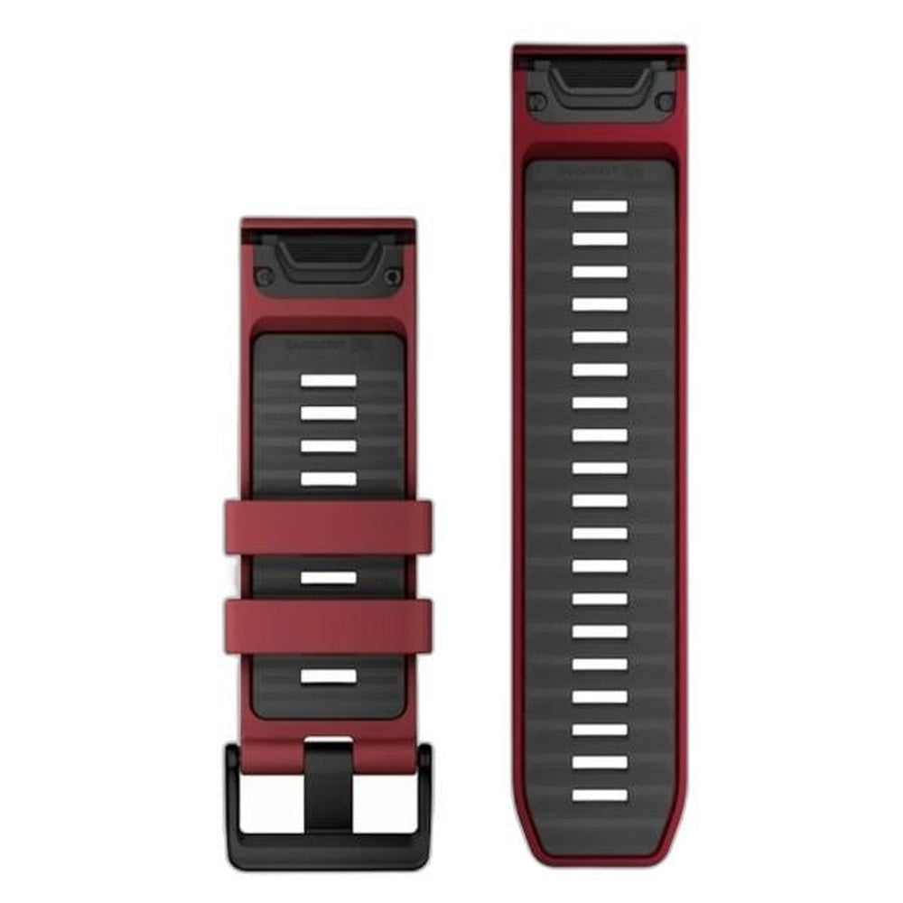 Garmin QuickFit® 26 Watch Bands QuickFit® 26 Watch Bands, Marsala/Graphite Silicone