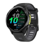 Garmin Forerunner® 970 Carbon Gray DLC Titanium with Black Case and Black/Translucent Whitestone Band