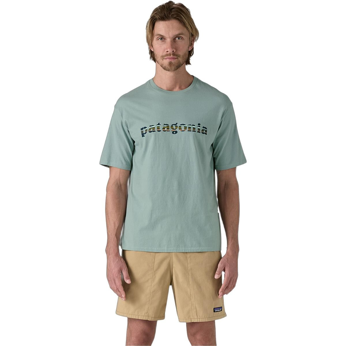 M's '73 Text Logo Organic T-Shirt Thermal Blue L