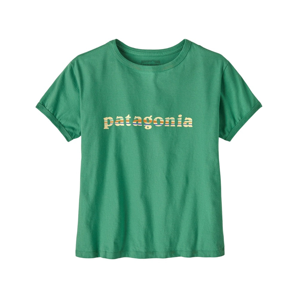W's '73 Text Logo Organic Ringer Tee Heartleaf Green M