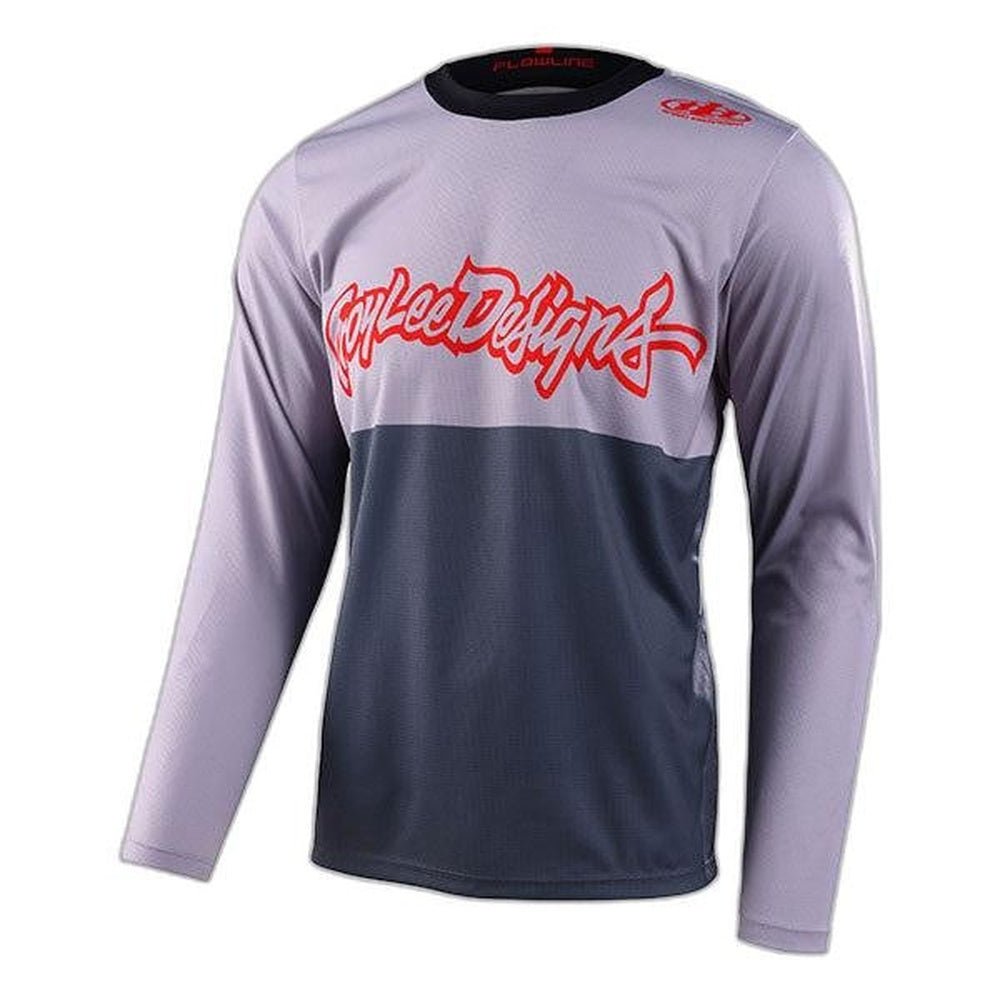 Troy Lee Designs FLOWLINE LS JERSEY; SCRIPTER CHARCOAL MD