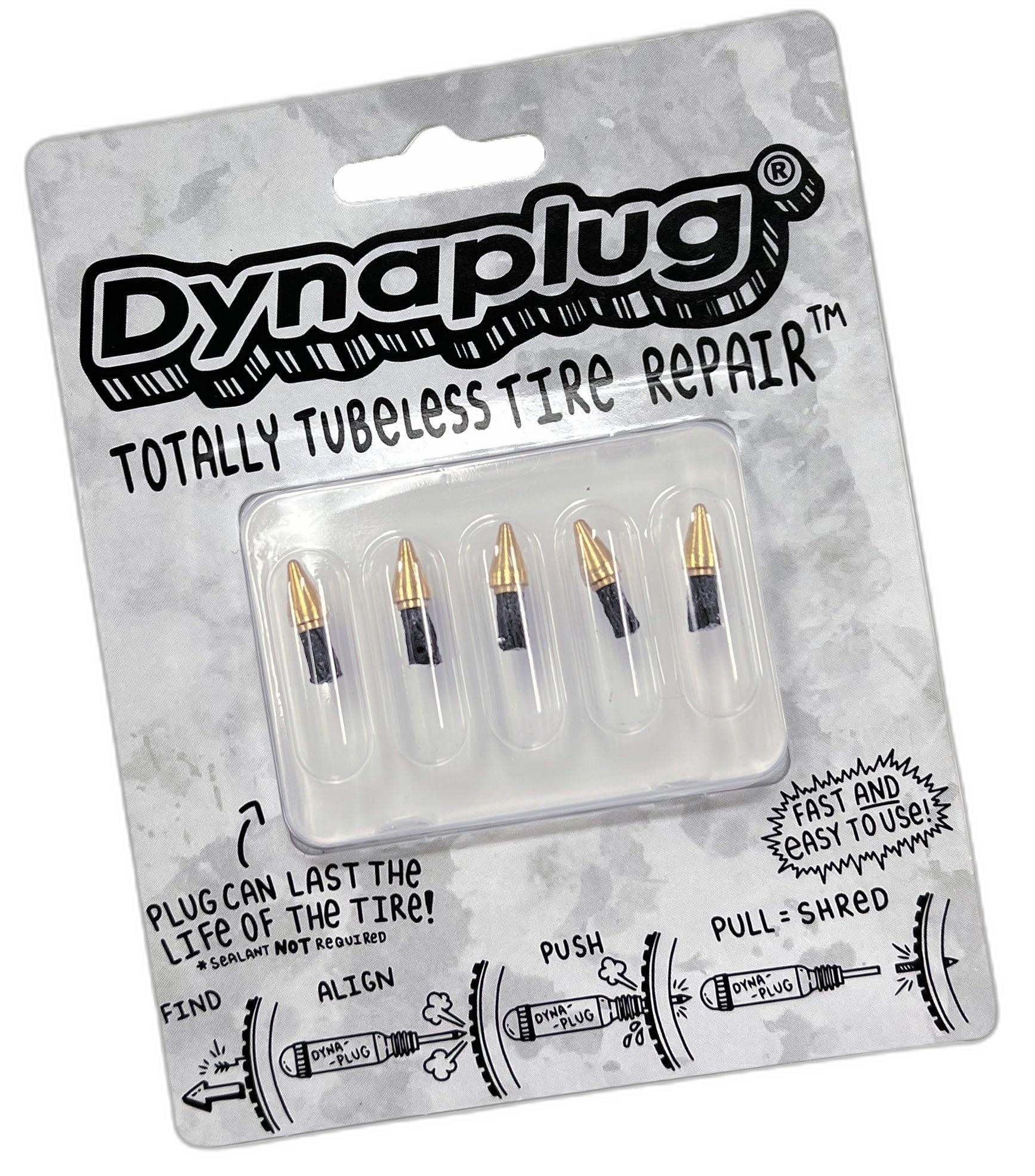 Dynaplug Tubeless Bicycle Tires Repair Plugs (3-Pack, Soft  Nose Tip)