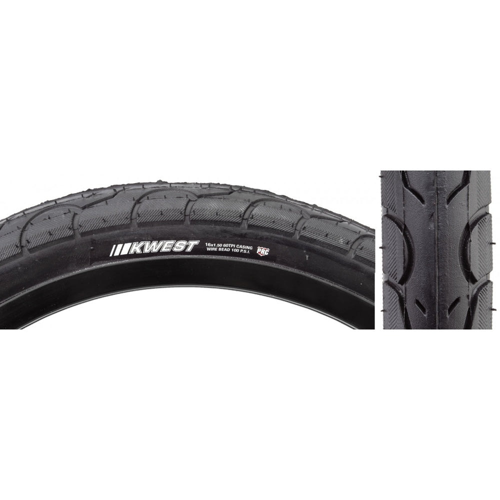 Kenda Kwest 16x1.5 Black SRC/PRC/60 Wire Tire