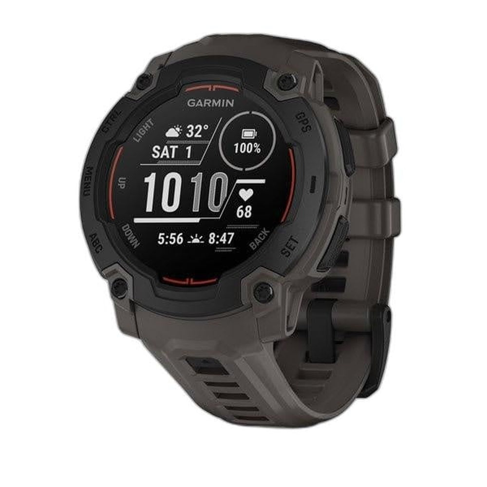 Garmin, Instinct E 45mm, Watch, Watch Color: Black, Wristband: Charcoal - Silicone