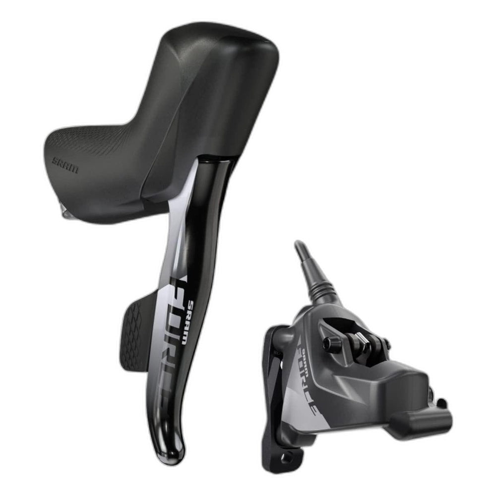 SRAM Force eTap AXS HRD Shift/Brake Lever and Hydraulic Disc Caliper - Right/Rear, Flat Mount 20mm Offset, 1800mm Hose, Black, E1