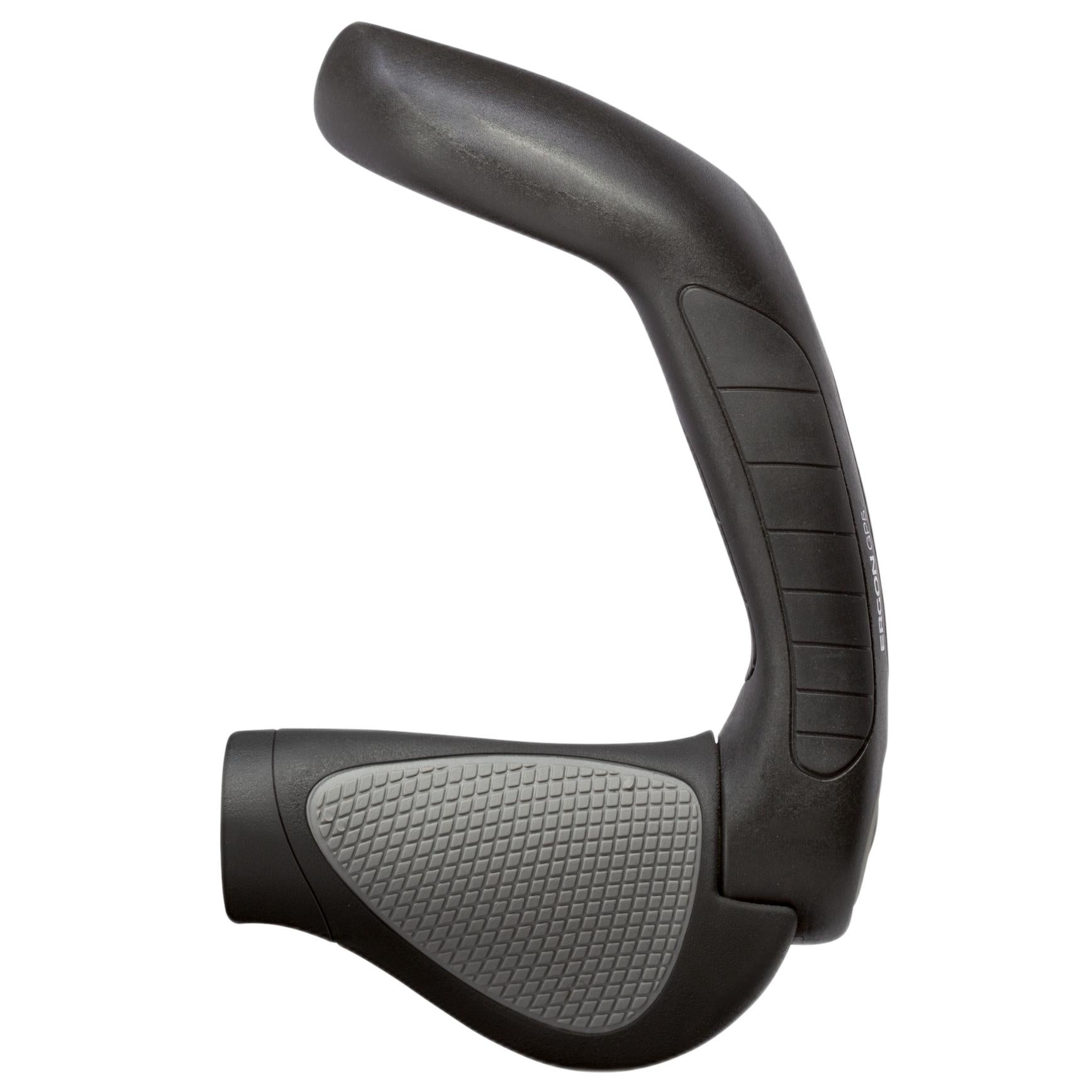 Ergon GP5 Grips - Black/Gray, Lock-On, Large