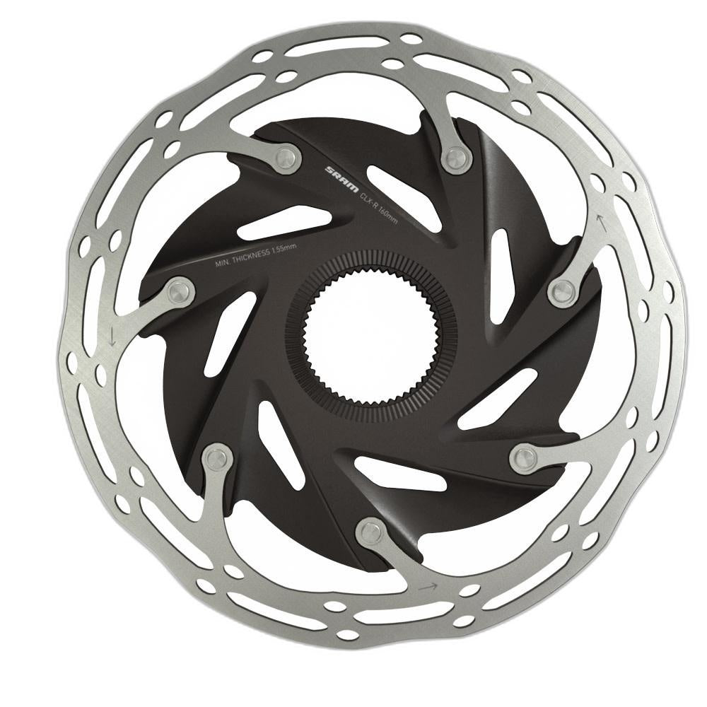 Sram Rotor Centerline X Road 2 Piece 160mm Black (includes steel rotor bolts) Rounded