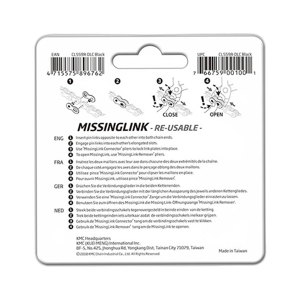 KMC CONNECTING LINK 10 SPEED 6 PER CARD