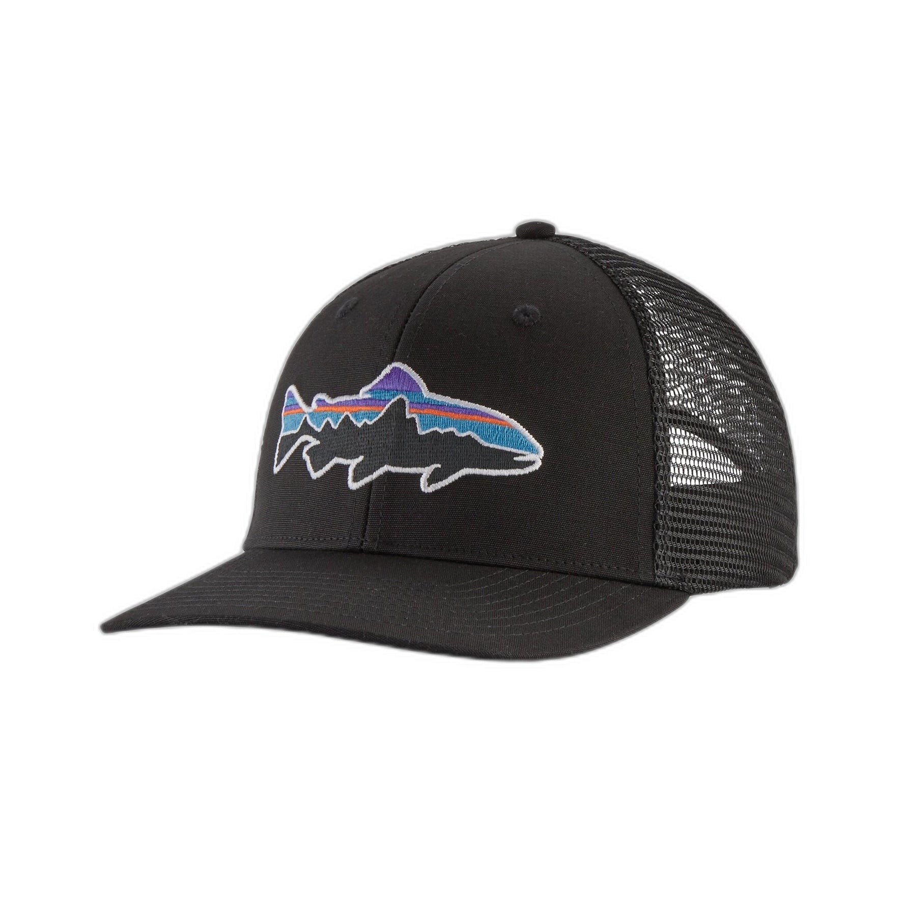 Patagonia Fitz Roy Trout Black All Trucker Hat