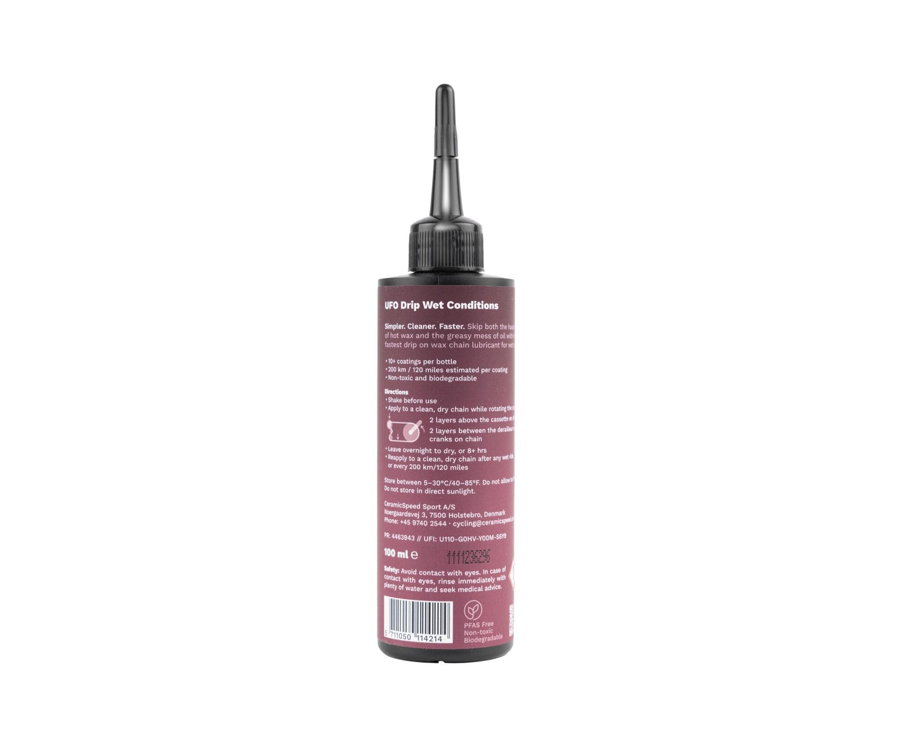 UFO Drip Wet Conditions Chain Lubricant 100ml
