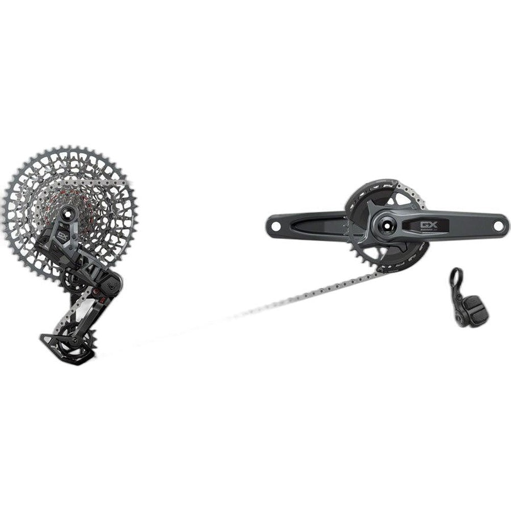 SRAM GX T-Type Eagle Transmission Groupset - 170mm Crank, 32t Chainring, AXS POD Controller, 10-52t Cassette, Rear Derailleur, Chain