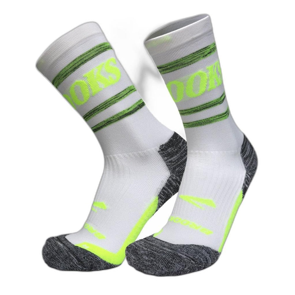 Brooks Ghost Midweight Crew White Sock XLarge