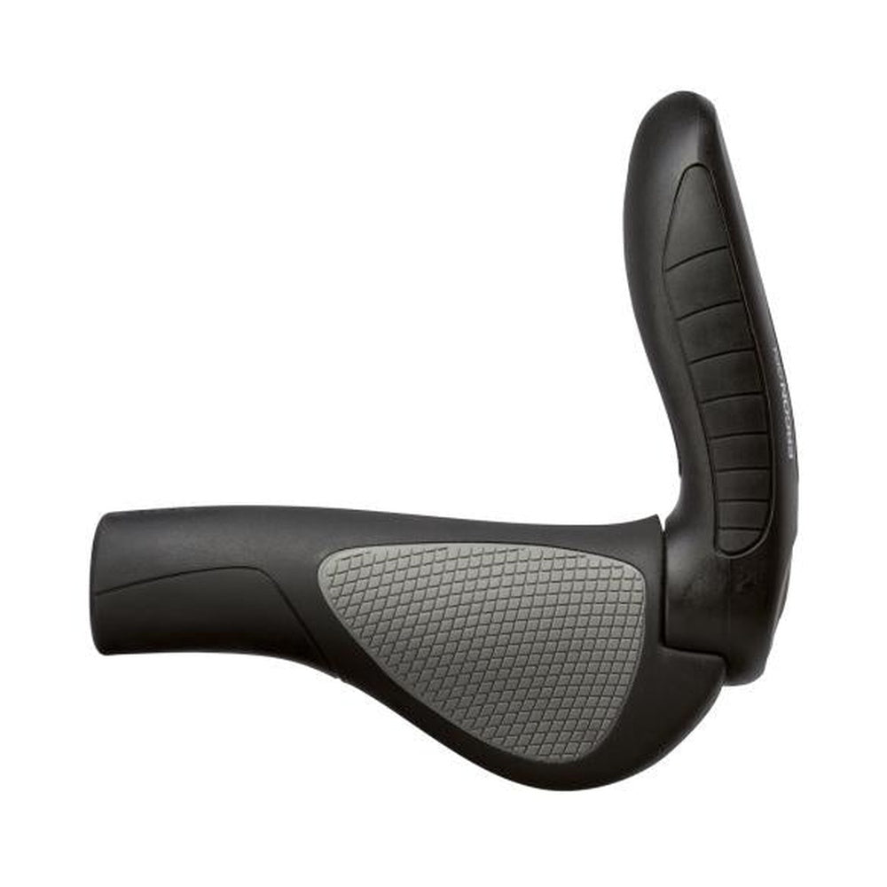 Ergon GP4 Grips - Black/Gray, Lock-On, Large