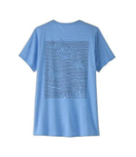 W's Cap Cool Daily Graphic Shirt '73 Skyline: Wetland Blue X-Dye M