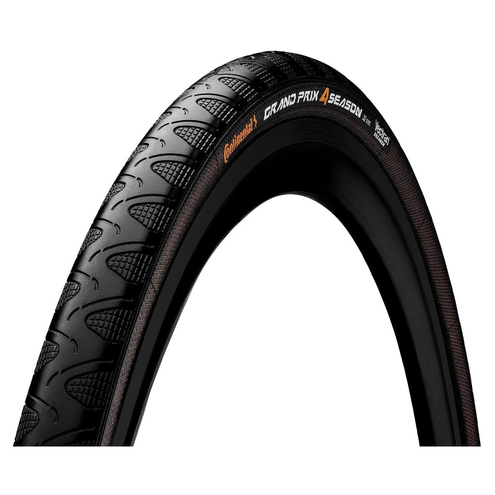 Grand Prix 4 Season 700 X 32 Folding Black Duraskin + Black Chili