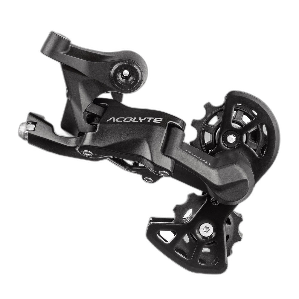 microSHIFT Acolyte Super Short Rear Derailleur - 8 Speed, Super Short Cage, Black
