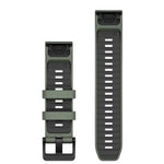 Garmin QuickFit® 22 Watch Bands QuickFit® 22 Watch Bands, Willow/Graphite Silicone