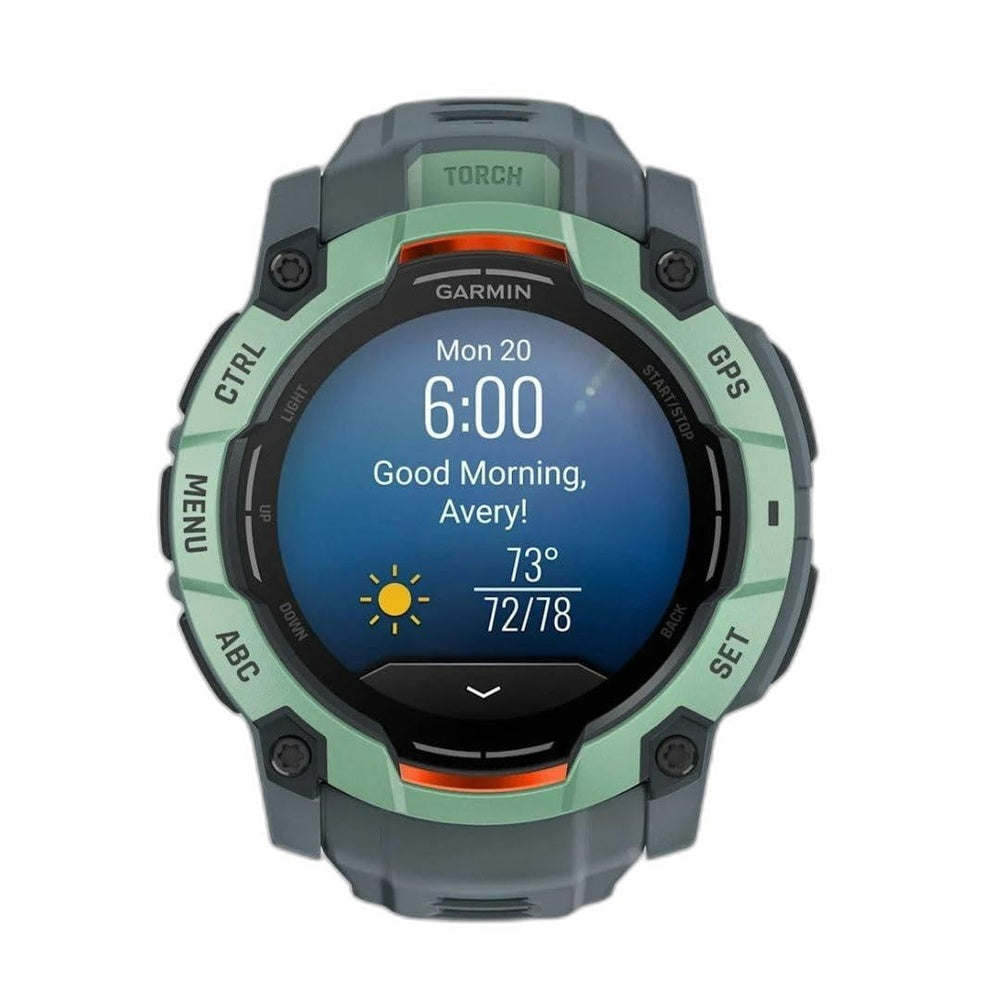 Garmin Instinct 3 – 50 mm Amoled Neotropic Bezel w Twilight Band WW