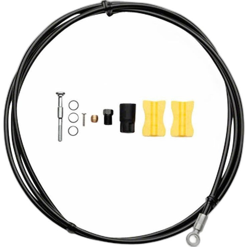 Shimano SM-BH90-SB High Pressure Disc Brake Hose Kit - Normal Silver Banjo Caliper Connector, 2000mm, Black