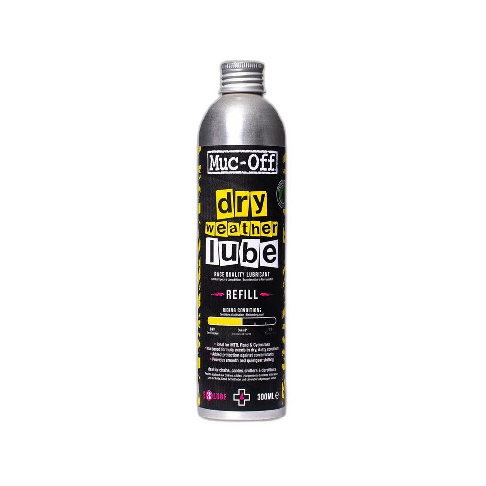 Muc-Off Bio Dry Bike Chain Lube - 300ml, Aluminum Refill Bottle