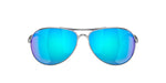 Oakley Feedback Polished Chrome Prizm Sapphire Polarized Sunglasses