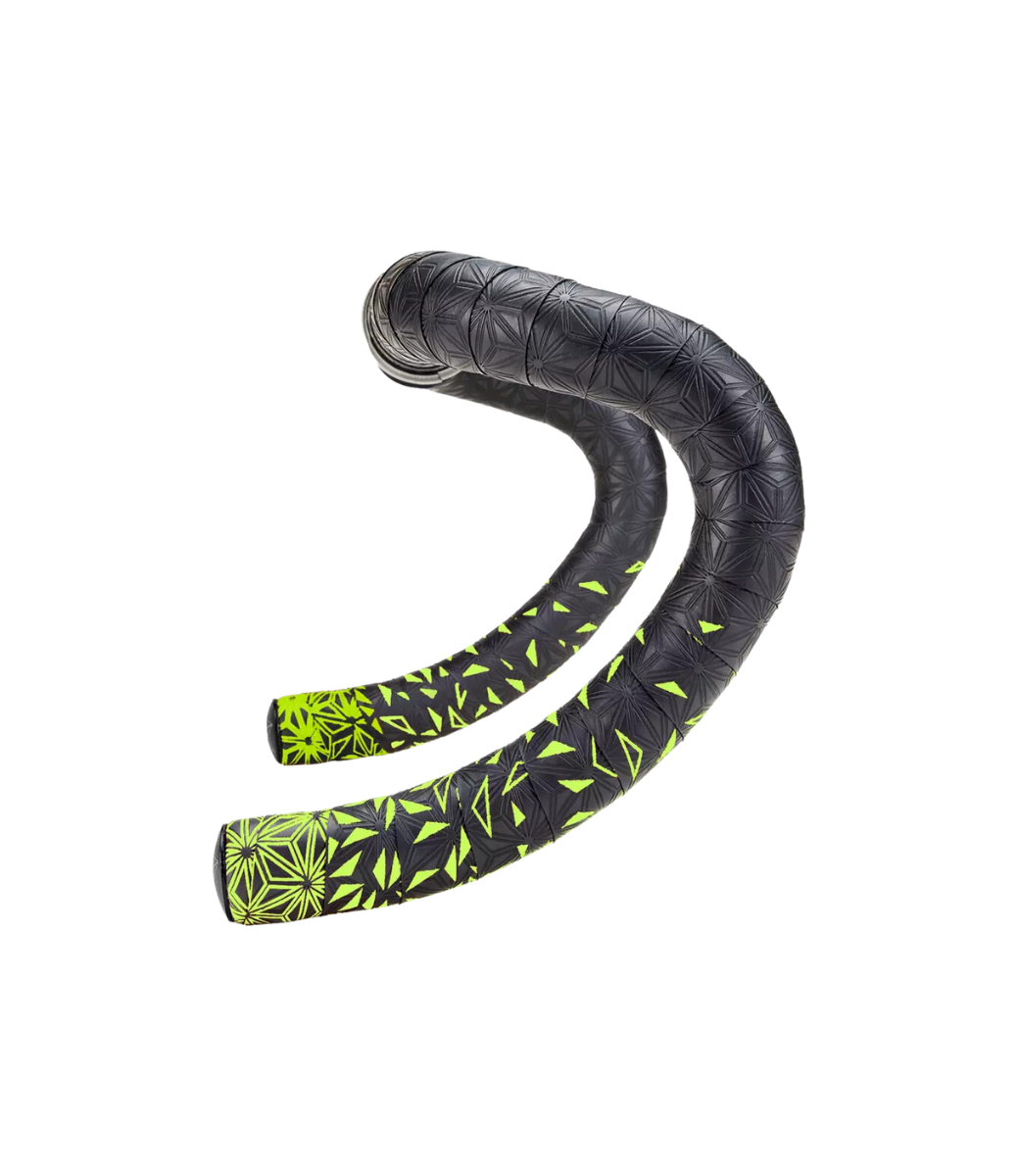 Supacaz Super Sticky Kush Star Fade Tape Neon Yellow/Ano Black