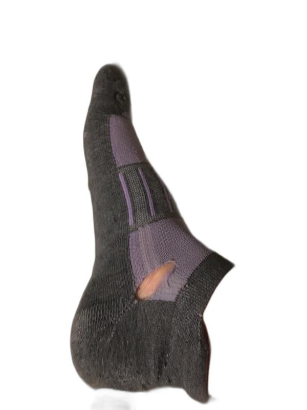 Brooks Ghost Midweight 2 Pack Socks Grey Marathon Black Red Large