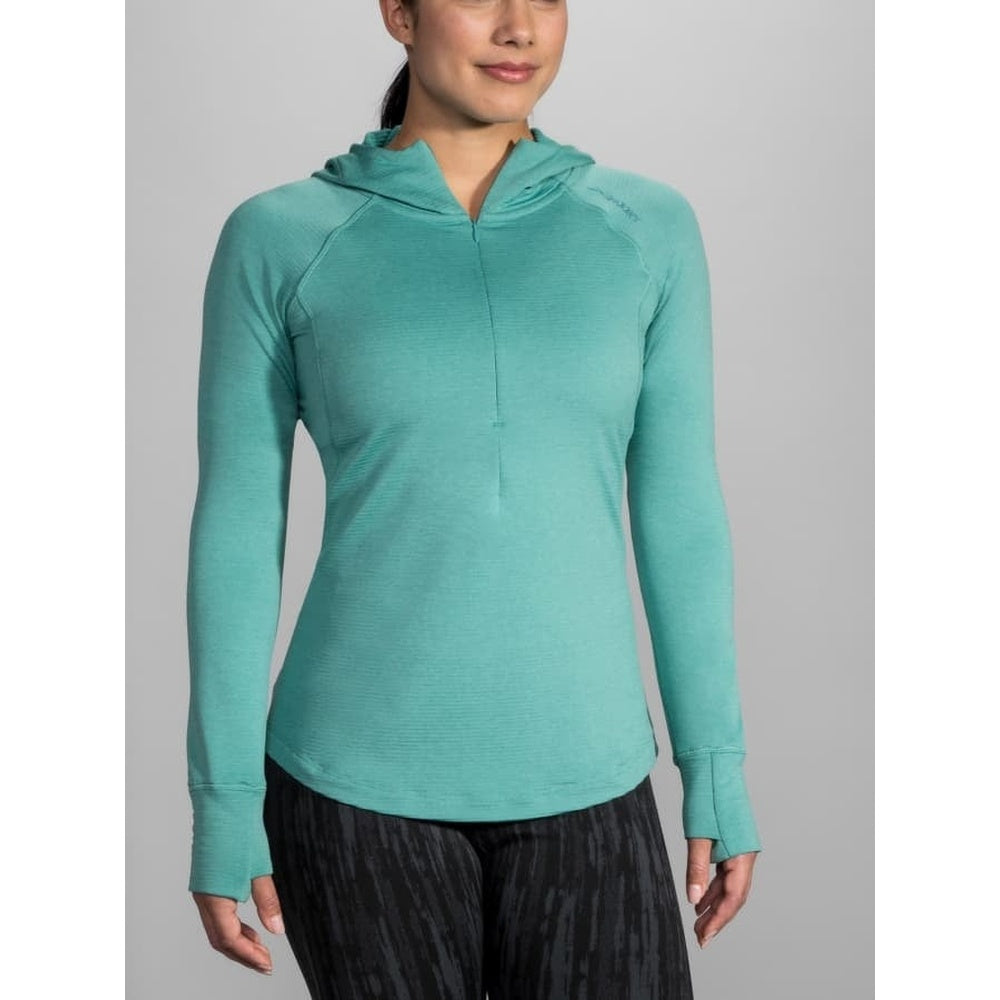 Brook Notch Thermal Hoodie Women's Heather Berry M