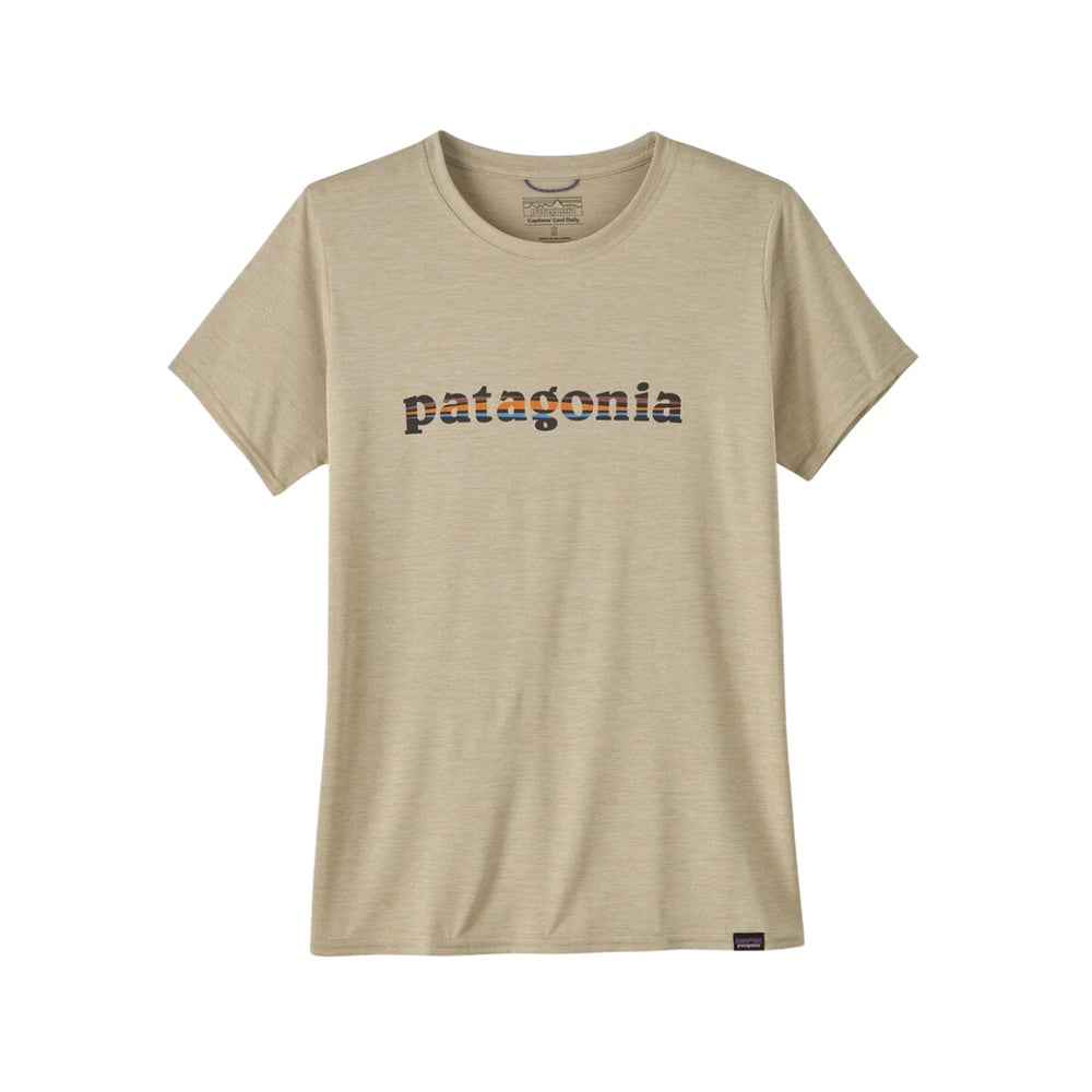 W's Cap Cool Daily Graphic Shirt '73 Text Logo: Pumice X-Dye S