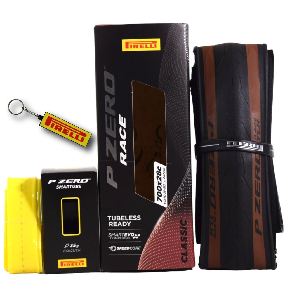 Pirelli P ZERO Race TLR Tire - 700 x 28 Tubeless Folding Classic Tan